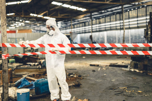 Professional Infectious Disease Decontamination technician working in Petersburg, IL